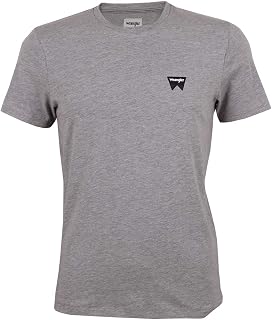 Wrangler - Men's T Shirt - Regular Fit - Sign Off Tee - Faded Black