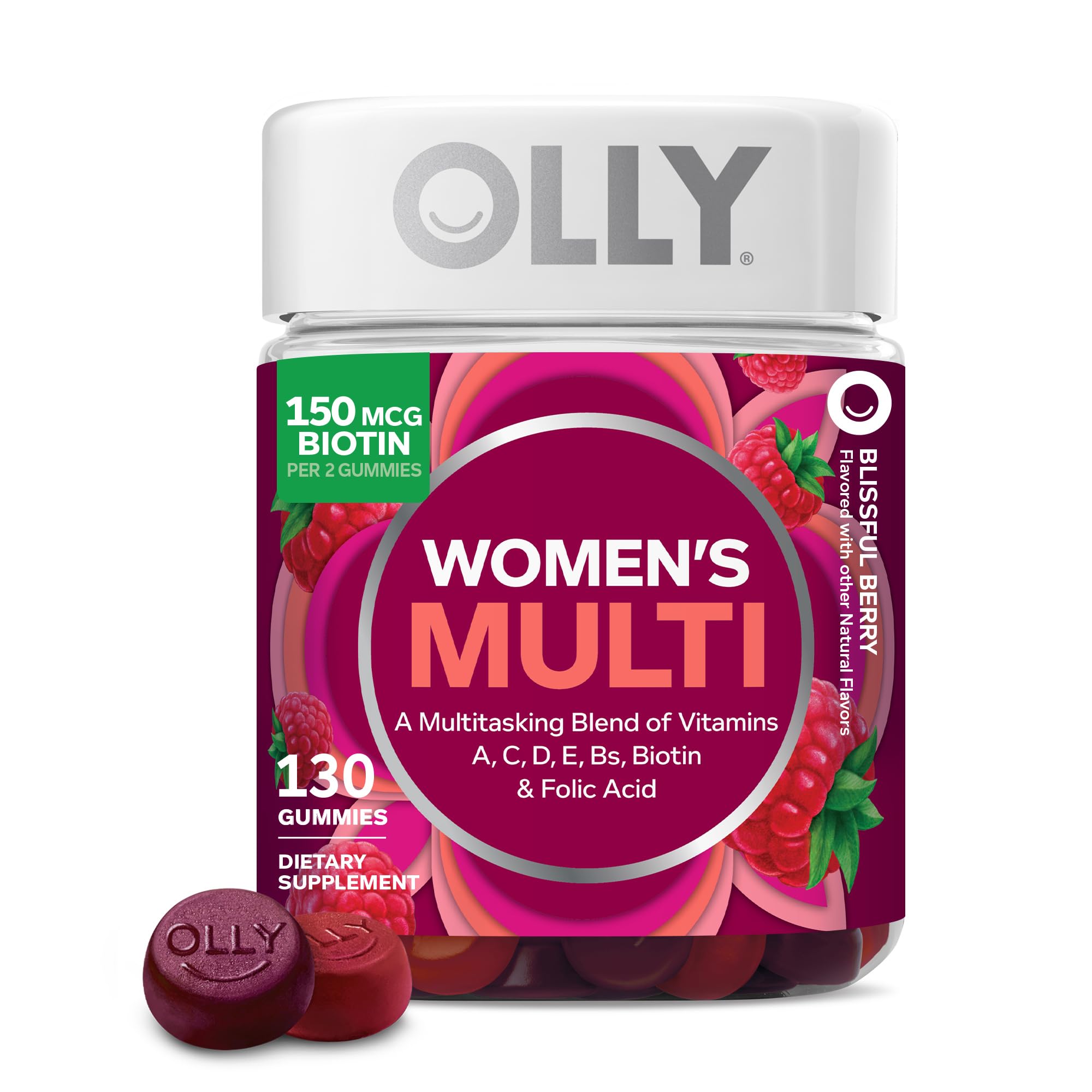OLLY Women's Multivitamin, Supports Overall Wellness,* Biotin - 130 Count | Wome