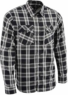 Milwaukee Leather Men’s Casual Cotton Flannel Plaid Long Sleeve Button Down Cotton Shirts