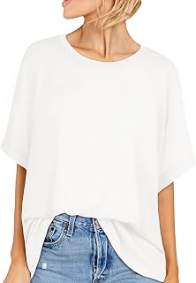 Womens Oversized Tshirt Graphic Tees Crew Neck Summer Short Sleeve Tops