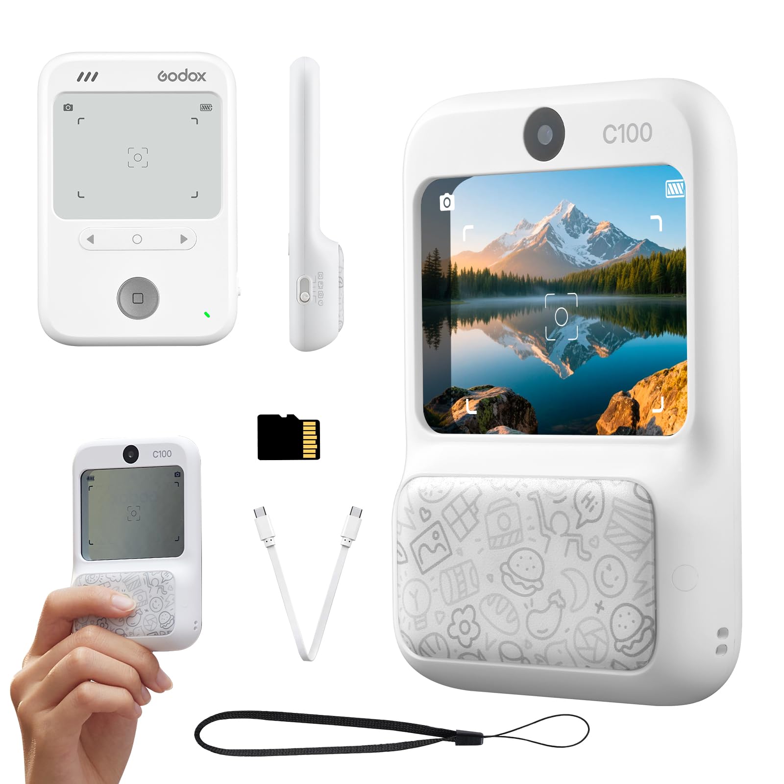 Godox C100 Lo-Fi Digital Camera with Light Meter & Transparent Viewfinder | Scre