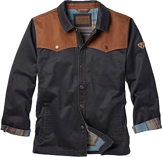 Legendary Whitetails mens Stockyards Lonestar Waxed Canvas Shirt Jacket