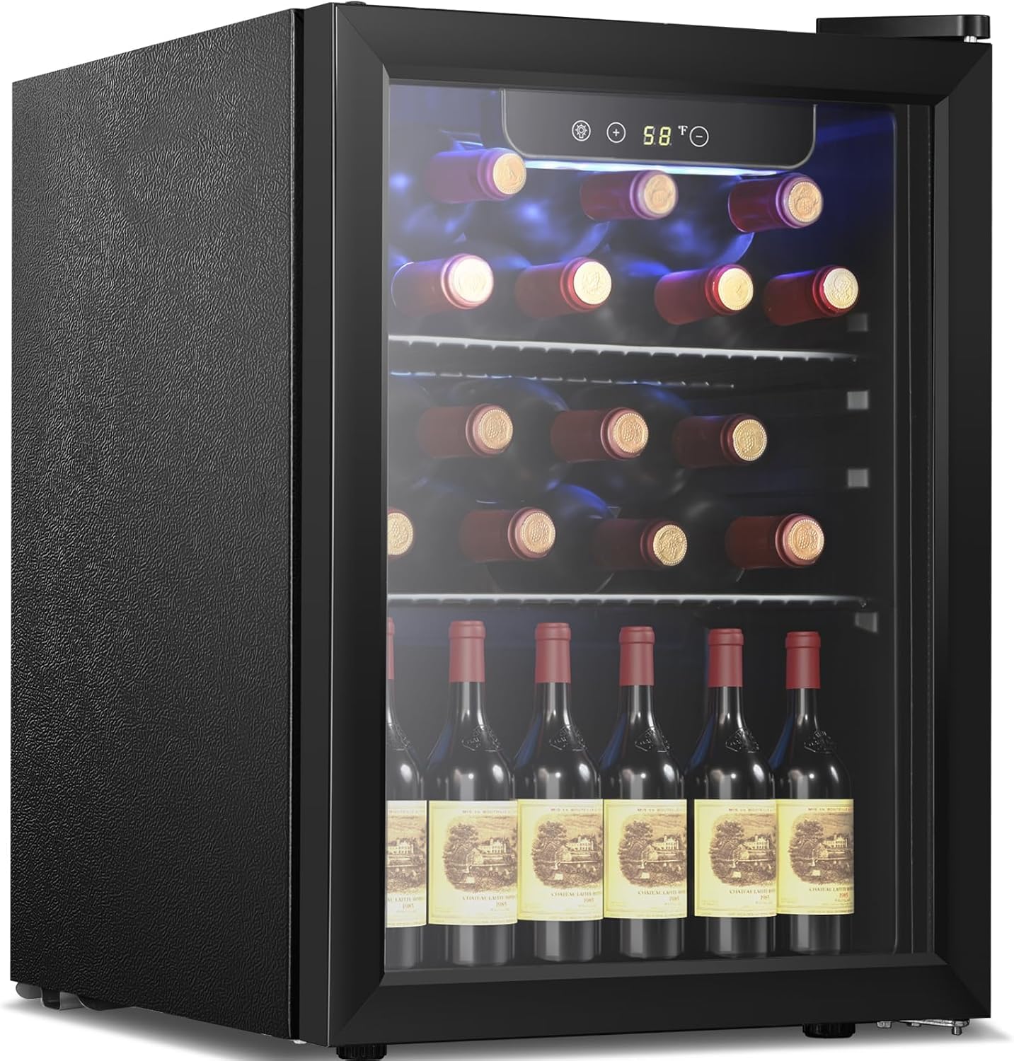 Antarctic Star Wine Cooler, Beverage Refrigerator,16 Bottle 68 Can Freestanding 