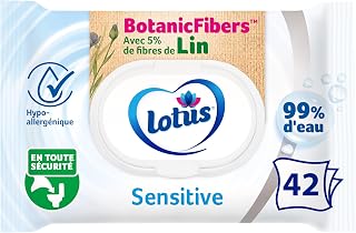 Lotus Sensitive Wet Toilet Paper - Colourant and Fragrance Free - 100% | Free from colourants and fragrances - 100% natural FSC fibres - disposable to the toilet