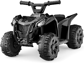 Best Choice Products 6V Kids Electric Ride-On ATV, 1.8 MPH Max, Black | Toddler ride-on quad, up to 2 hour runtime, 4-wheel suspension, treaded tires, LED headlights, 44-lbs capacity, up to age 3