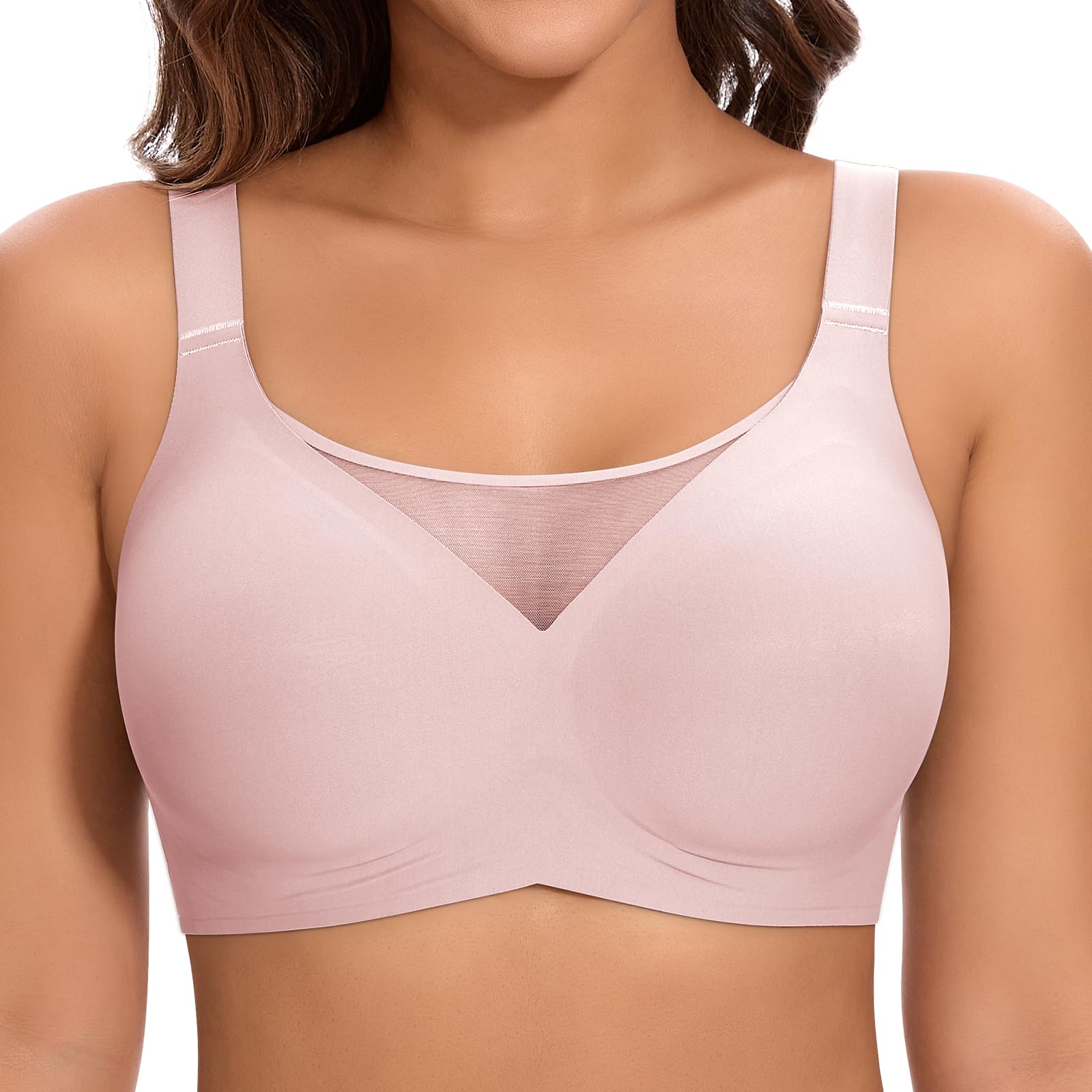 Jelly Bras for Women Non Wired Comfort Support Gel Soft Bra Seamless Lace Wirele