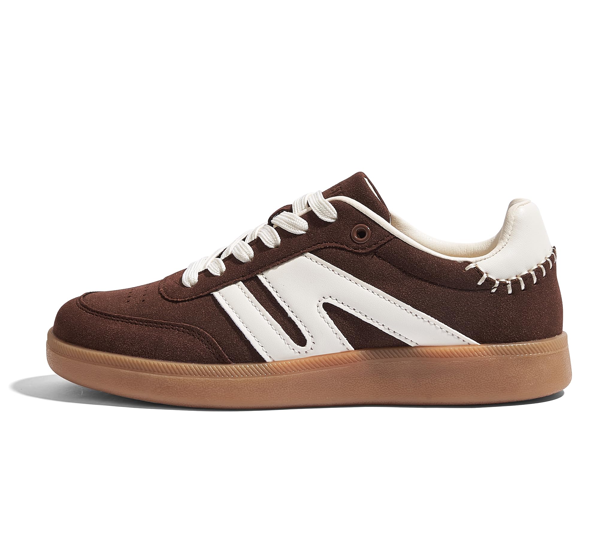 LUCKY STEP Women Retro Gum Sole Fashion Sneakers