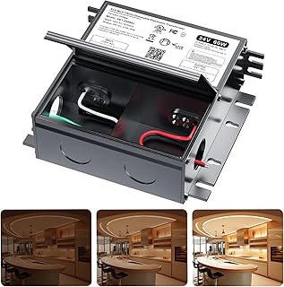 24V Dimmable LED Driver, 60W Triac ELV/MLV LED Transformer Compatible with Lutron&Leviton Switches, Dimmable Power Supply 60W 24V for Light Smooth Flicker Free Dimming