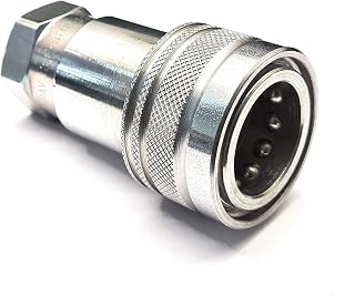 Hydraulic Female Carrier ISO A 1/2" BSP Thread Quick Release Coupling | Hydraulic Quick Connect QRC Fitting, ISO 7241-A, Female Connector for Industrial & Agricultural Equipment - Made in Italy