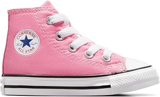 Converse Girl's Chuck Taylor All Star Core Hi Sneakers, Pink Rose Electric, 2 UK Child