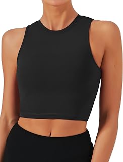 Natural Feelings Nudi Women's Sports Bra - Removable Padded Yoga Tank Tops - Sleeveless - Fitness Workout
