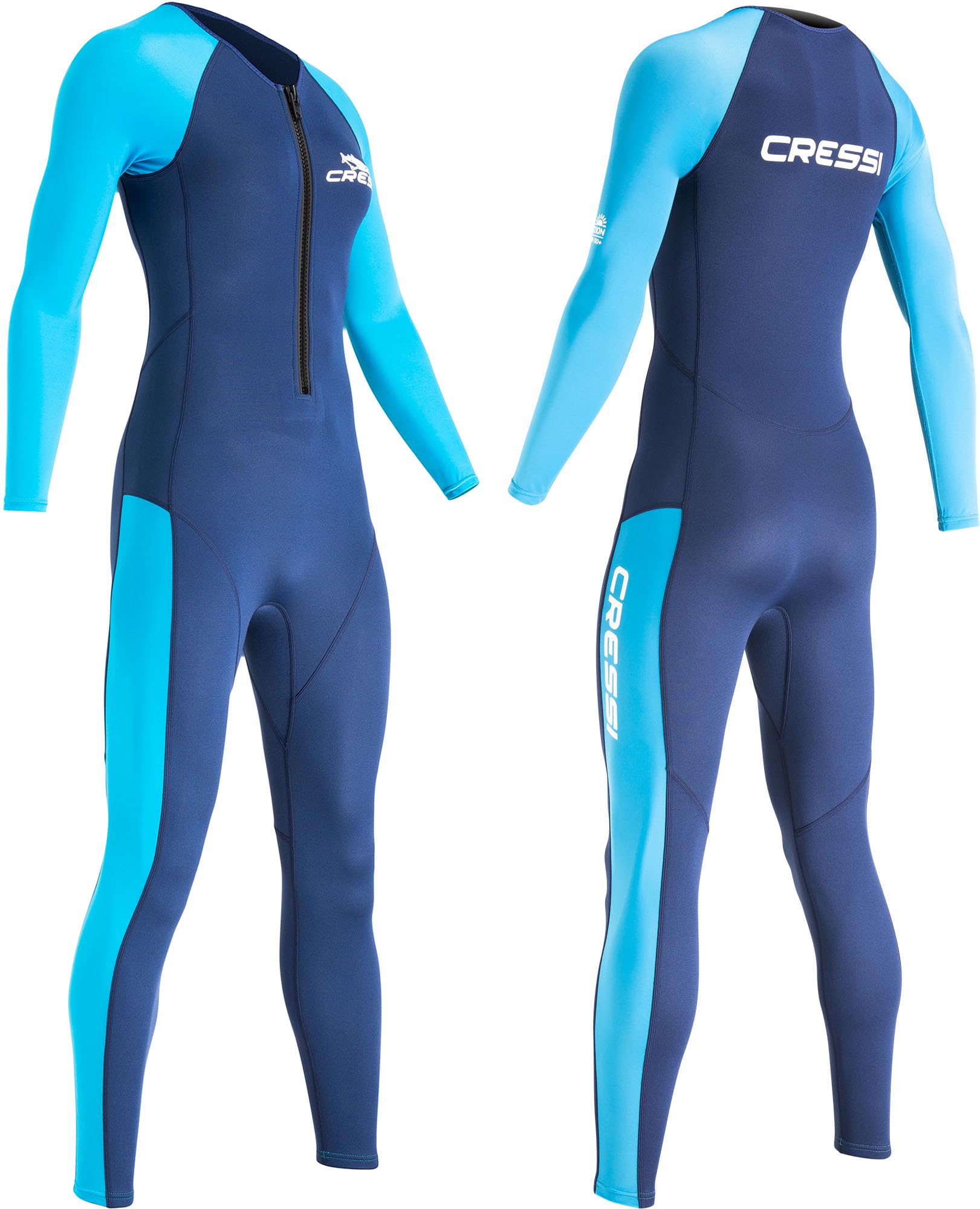 CRESSI Wahoo Monopiece Wetsuit - One-Piece Wetsuit Made of Soft Neoprene 1.5/2 m