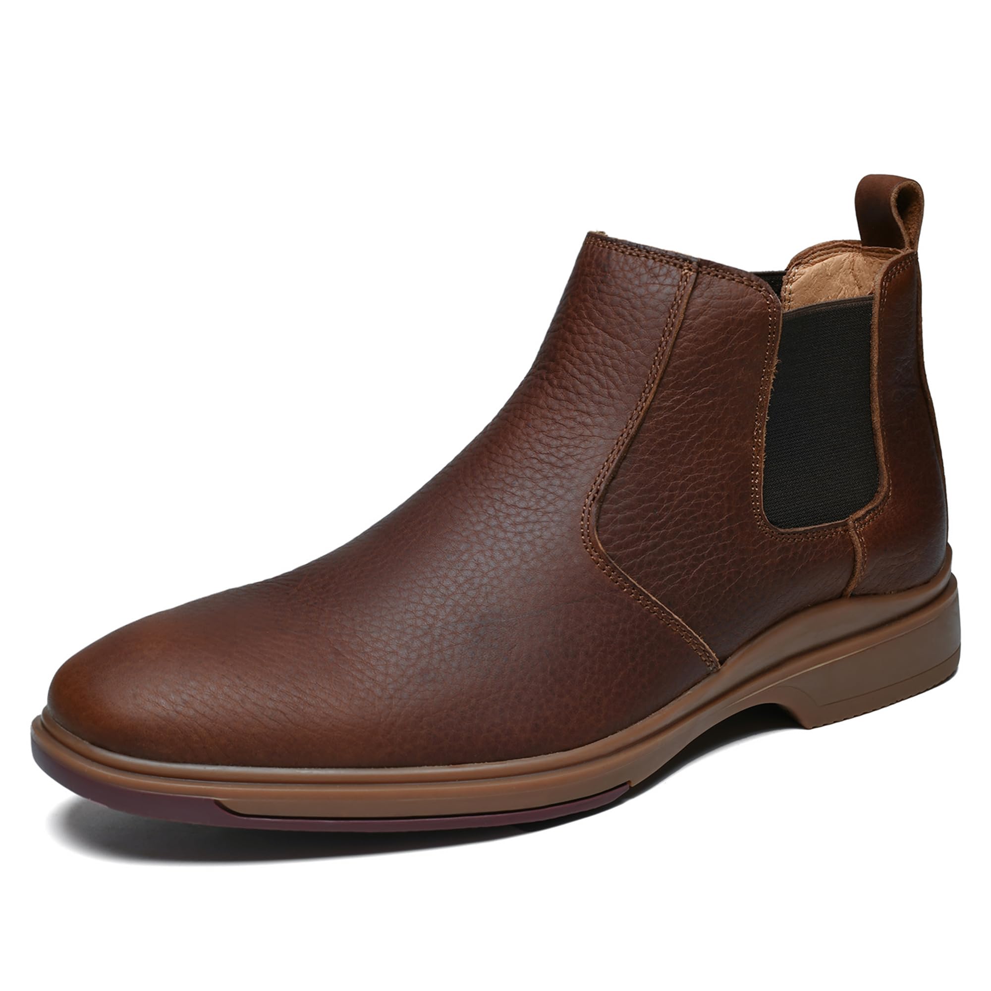 ArcBrothers Men's Chelsea Boots, Relaxed Fit Roomy Toe Box Design, Premium Leath