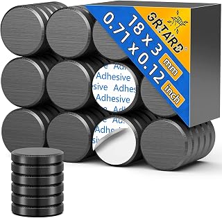 Grtard Ceramic Magnets For Crafts,20 Pack, 18 mm x 3 mm