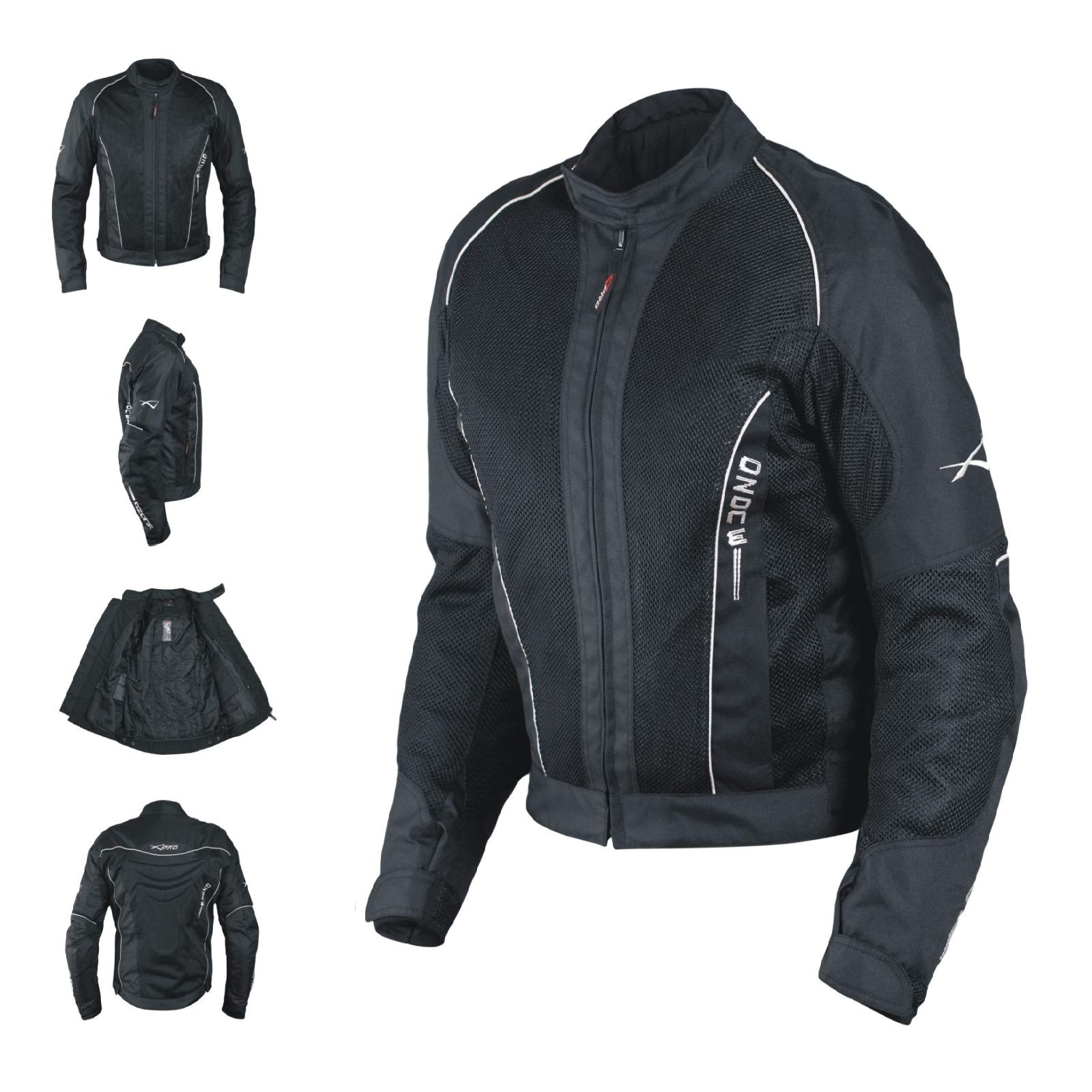 A-Pro Women's Summer Motorbike Jacket with Cordura Protections, Breathable Mesh 