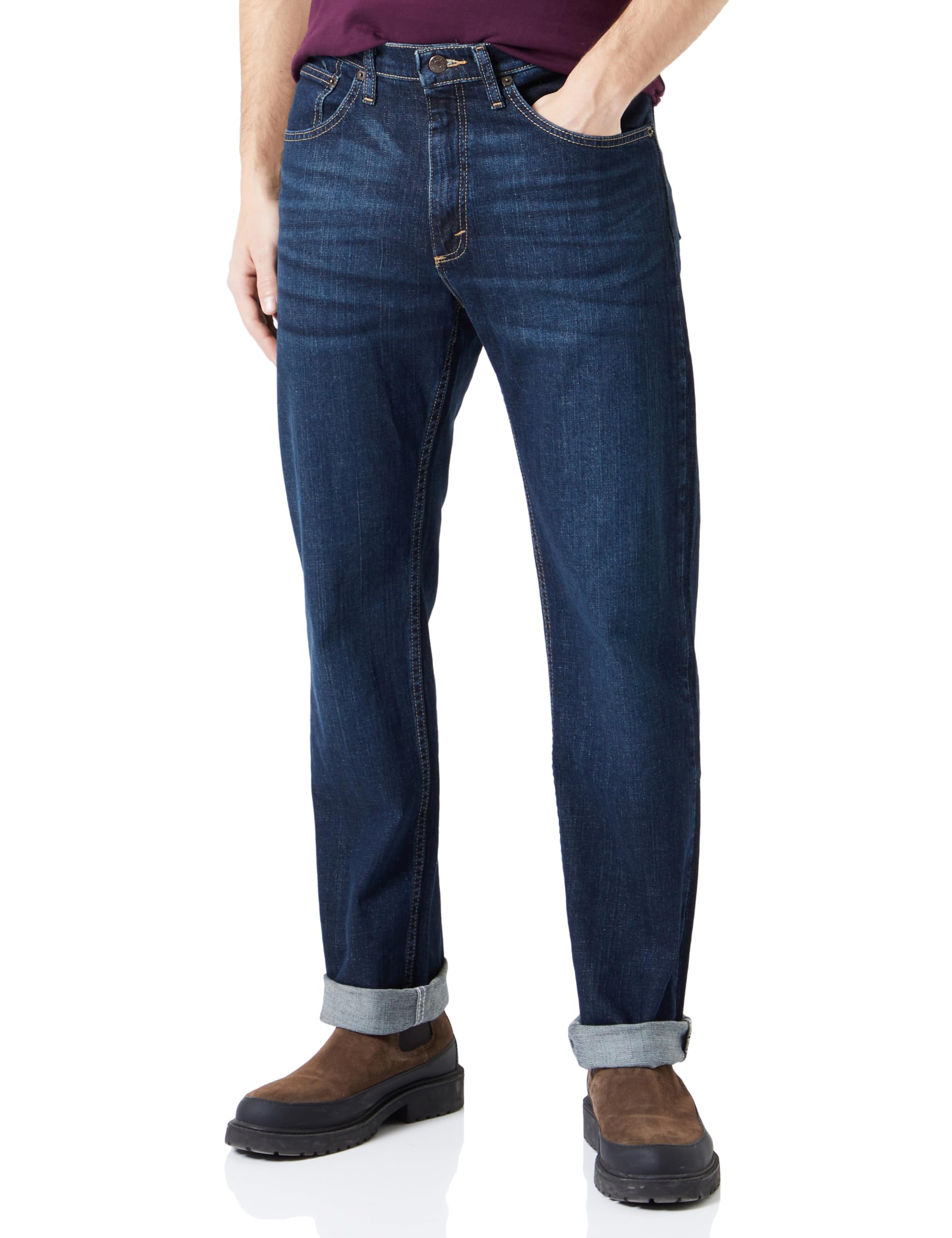 Wrangler - Men's Jeans - Authentic Straight Fit - Texas - Darkstone