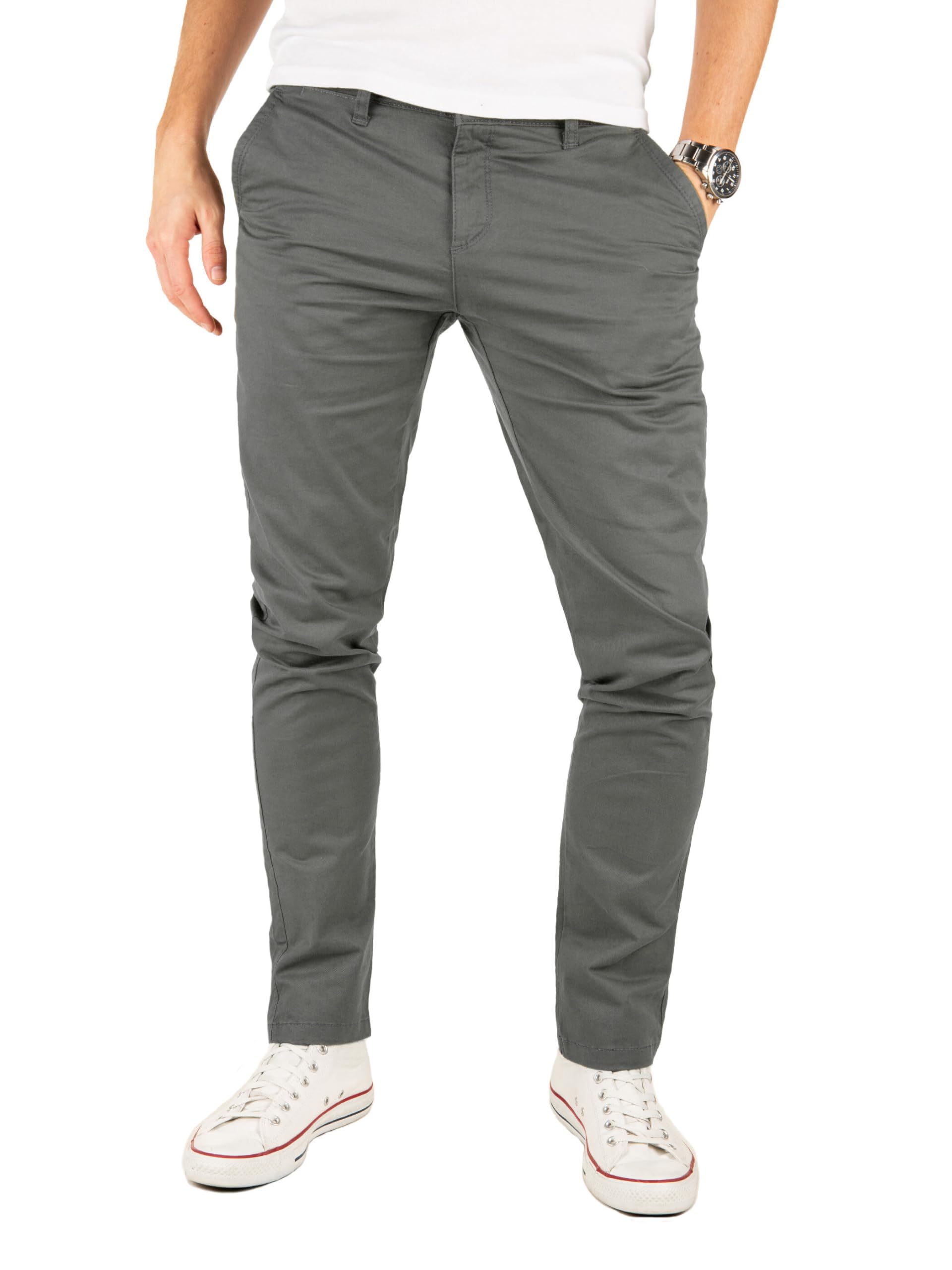 YZB Yazubi Men's Tech Chino Trouser – Slim Fit, Model: Kyle, Chino Trousers Jean