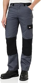 Dickies, Men's Work Trousers, Grey/Black, 32W x 32L