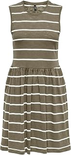 ONLY Onlsummer S/L O-Neck Dress Jrs for Women