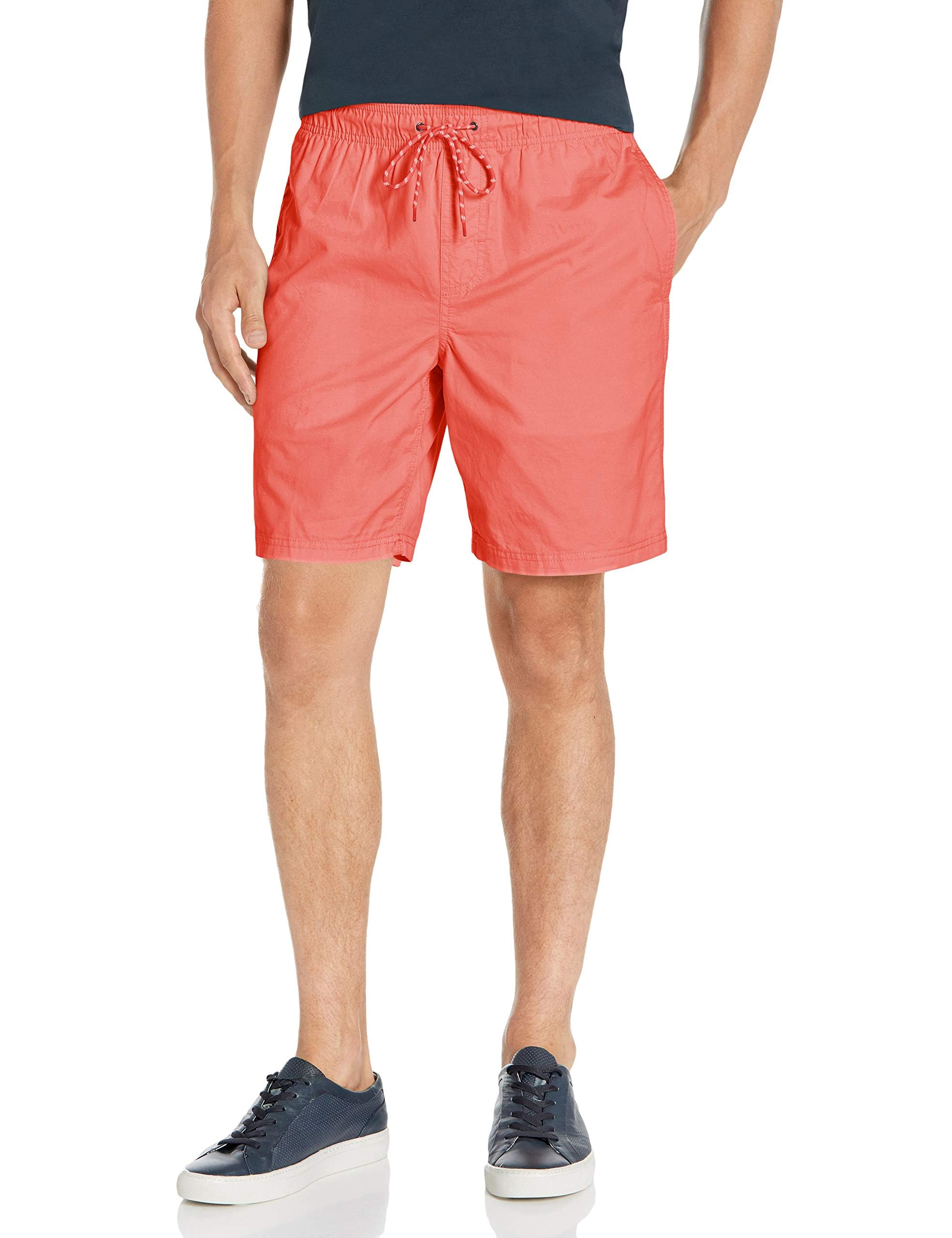 Amazon Essentials Men's Relaxed Fit 20 cm Cotton Shorts with Elastic Waistband a