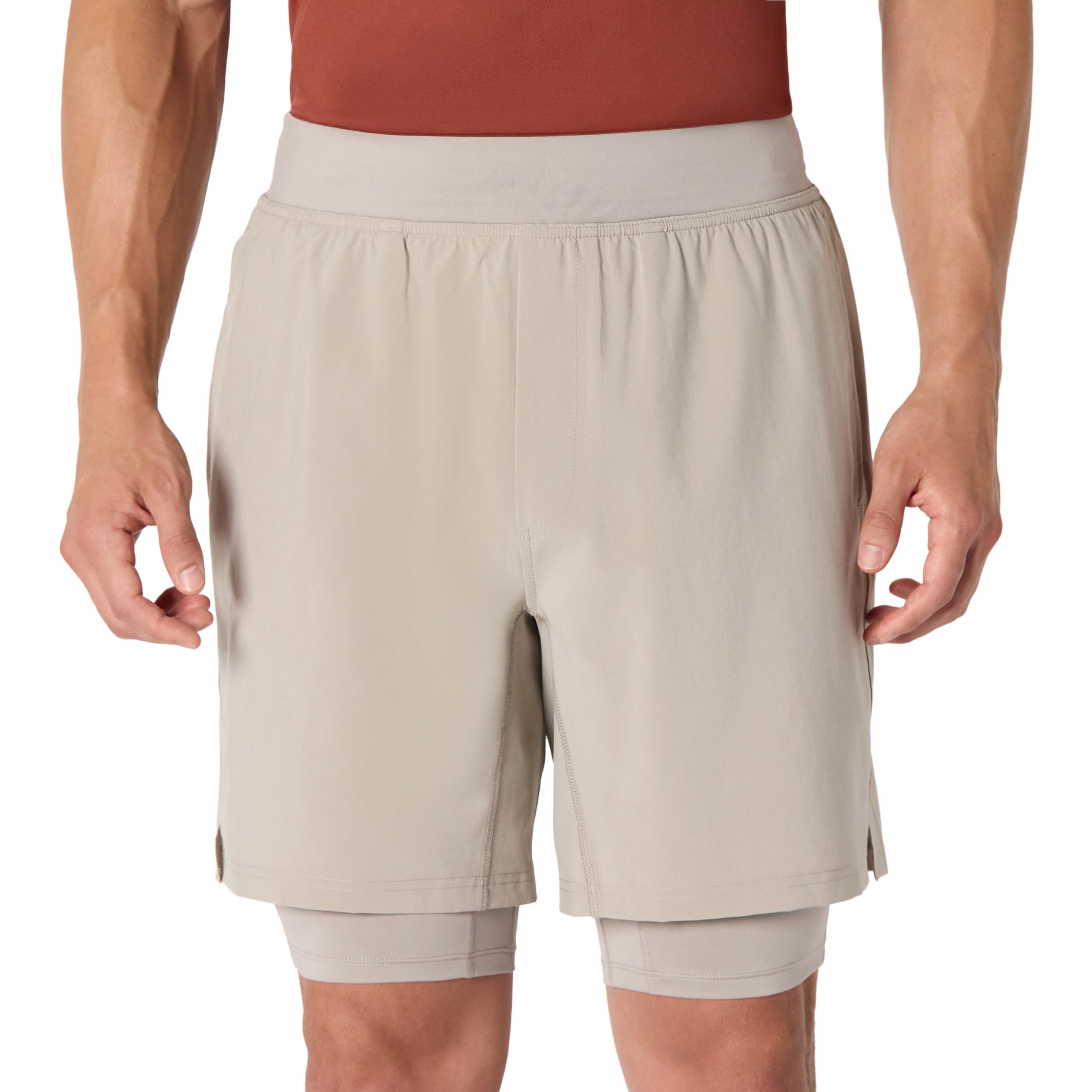 Amazon Essentials Men's Athletic Running Training Shorts, Performance Stretch Wo