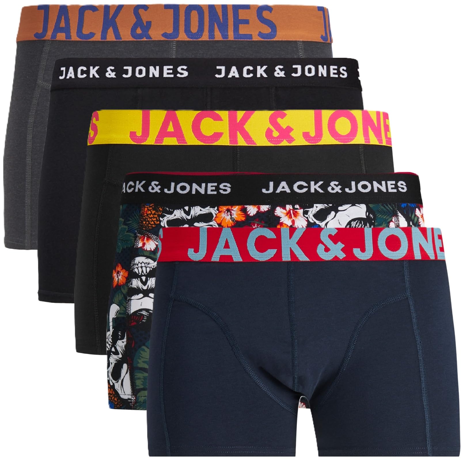 JACK & JONES Men’s Boxer Shorts, Pack of 5