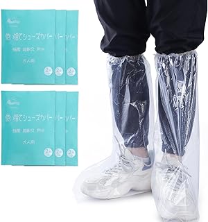 VICSUN, 12 Pieces (6 Pairs) Individually Packaged, Disposable Shoe Cover, Waterproof, Extra Thick, Portable, Convenient, For Rain, Bicycles, Motorcycles