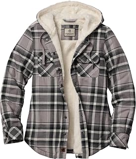 Legendary Whitetails Women's Open Country Sherpa Lined Hooded Shirt Jacket