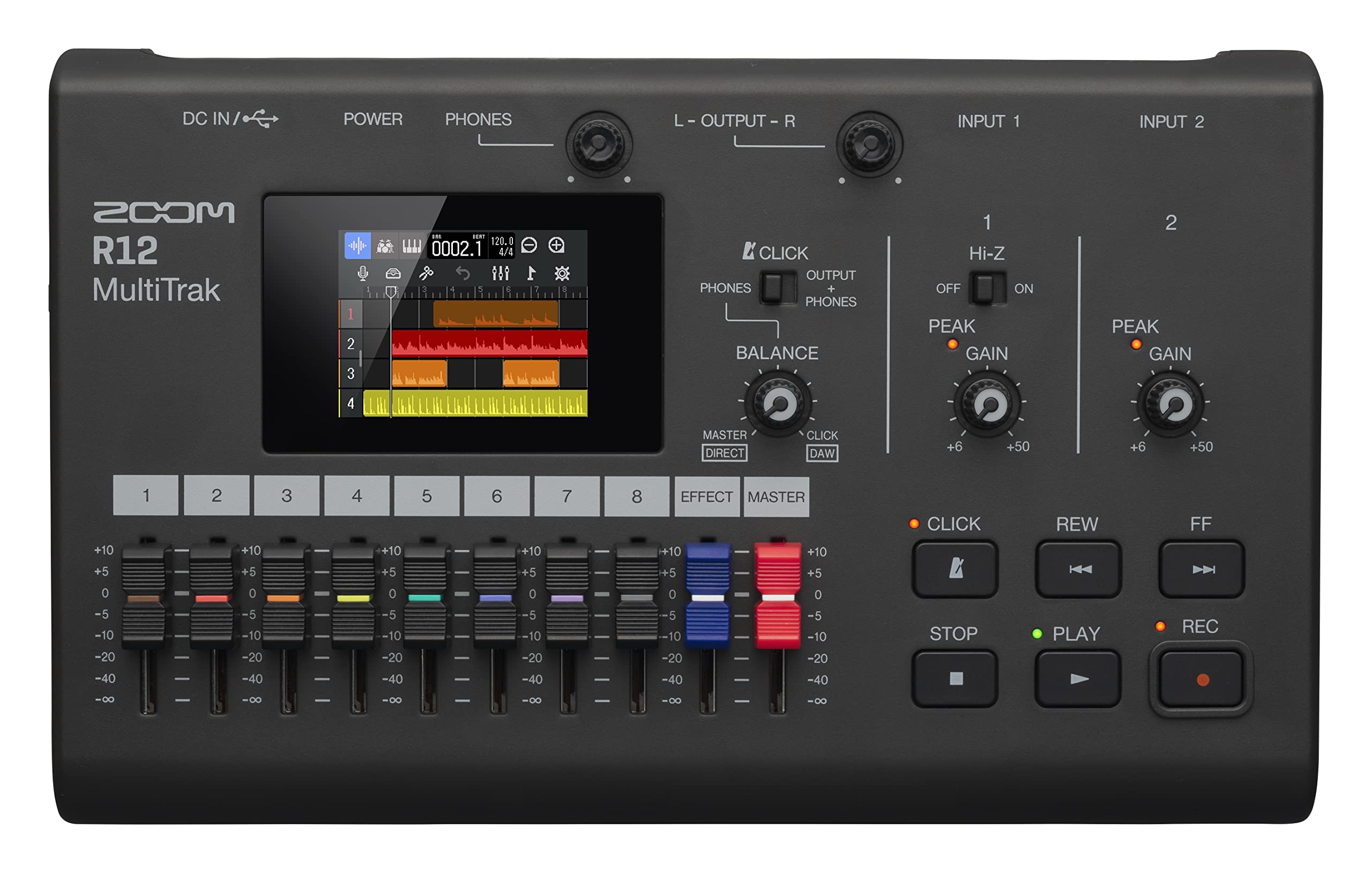 Zoom R12 MultiTrak Portable Digital Recorder and Control Surface