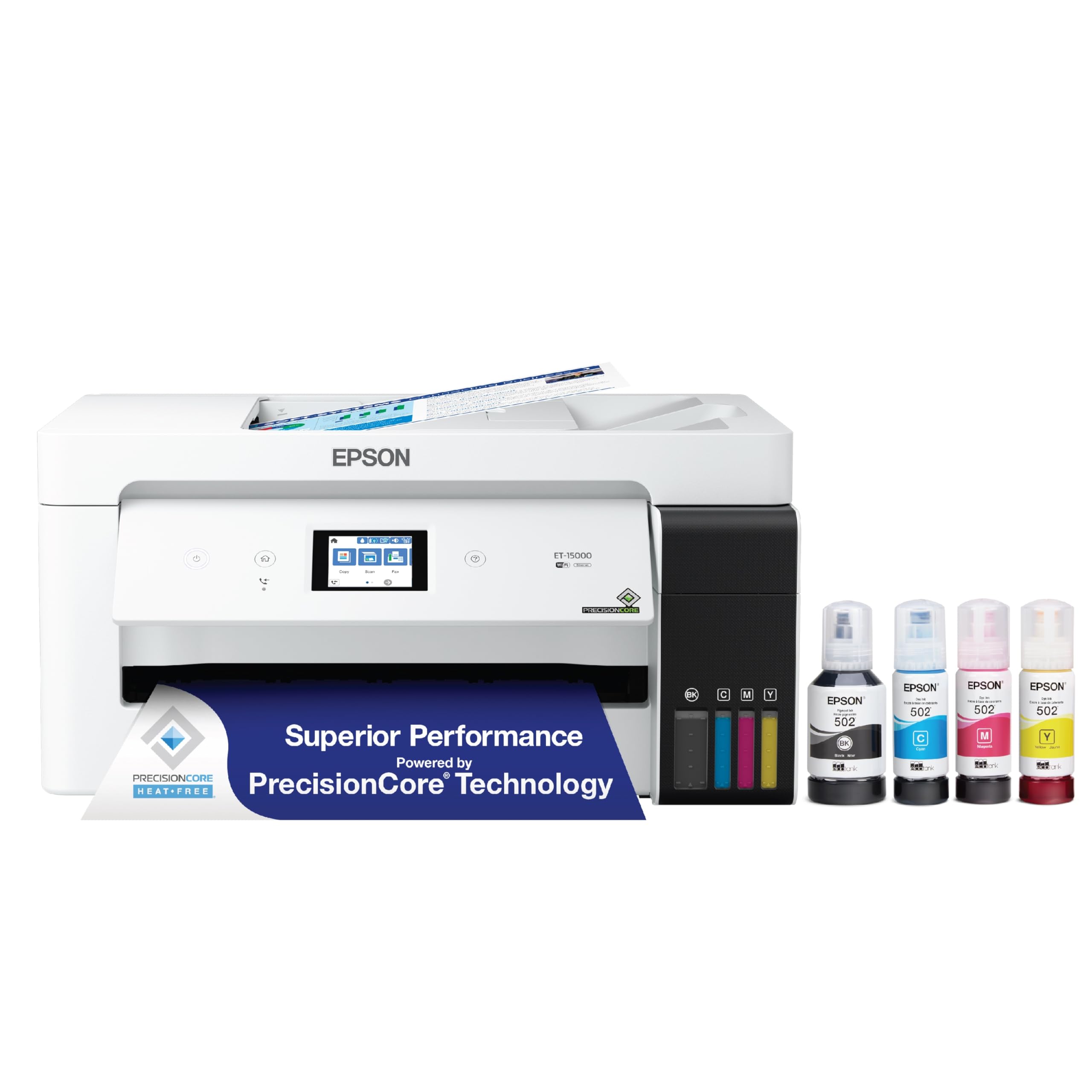Epson EcoTank ET-15000 Wireless All-in-One Wide-Format Supertank Printer | Cartr