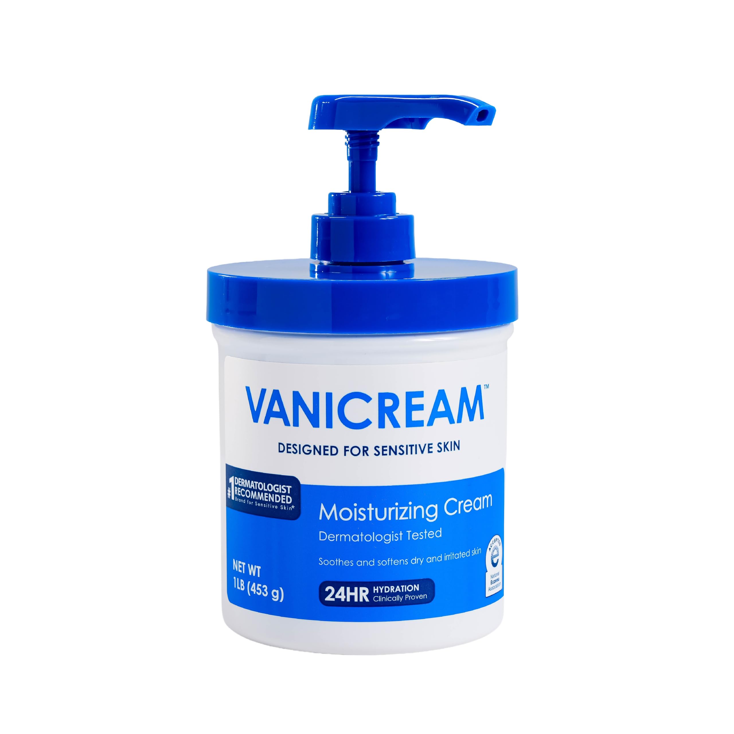 Vanicream Moisturizing Cream, Body & Face Moisturizer, 16 Oz Pump Dispenser | Fo