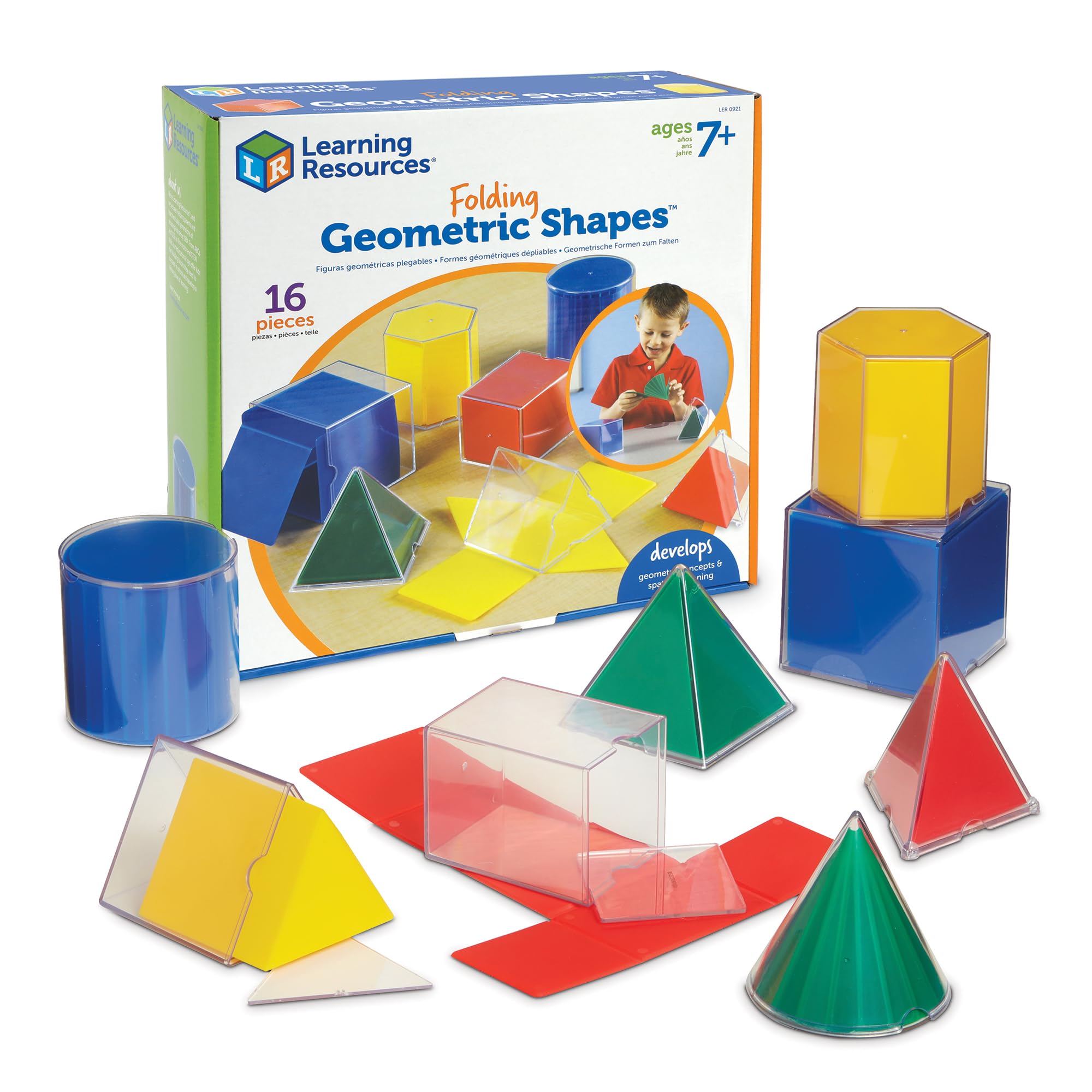 Learning Resources Folding Geometric Shapes | Folding Geometry Set, Geometric So