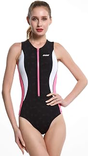 Cressi Thermal Lady Swimsuit 2 mm – One-Piece Swimsuit in High Stretch Neoprene – Available Standard Version or Long Sleeves