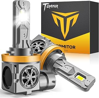 Termitor 2026 New-Gen H11/H9/H8 Light Bulbs, 80,000LM Super Brightness,90K+ Hrs Lifespan,True 1:1 Mini Size Replacement, Plug & Play, Pack of 2