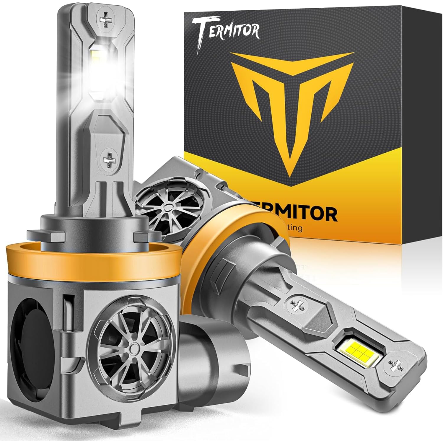 Termitor 2026 New-Gen H11/H9/H8 Light Bulbs, 80,000LM Super Brightness,90K+ Hrs 