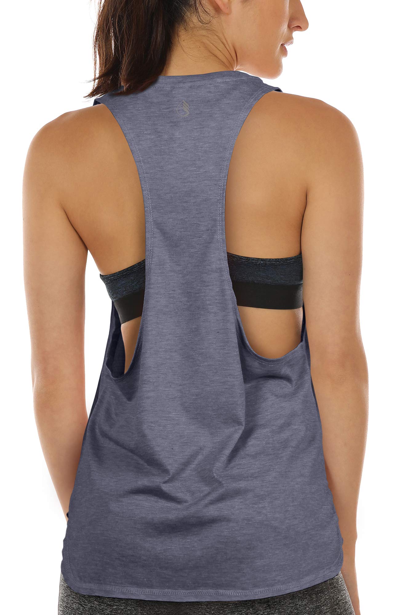 icyzone Women Casual Tank Top Sports Sleeveless Loose Exercise Yoga Running Tank