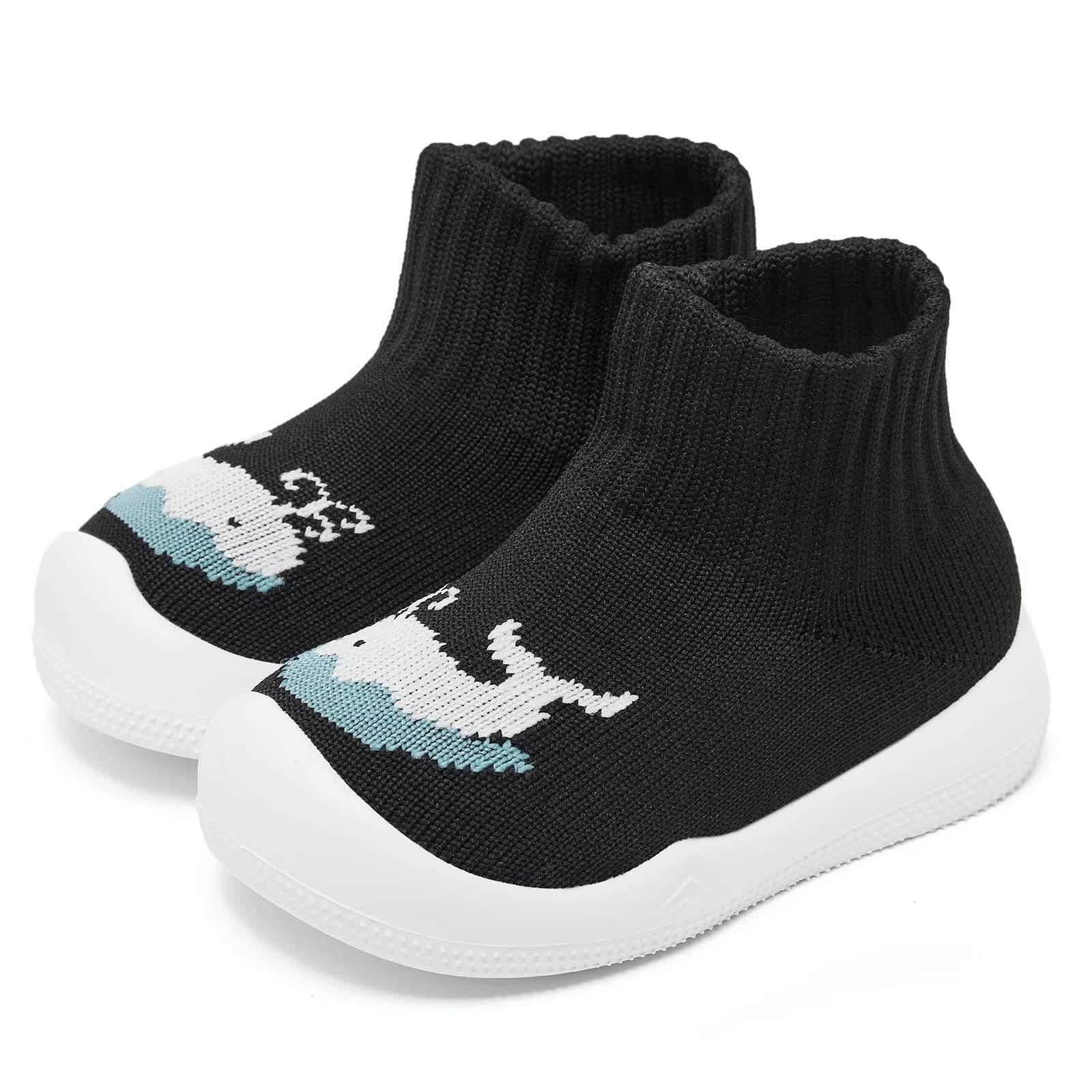 Eashi Baby Boy Girl Non-Skid Indoor Infant Walking Shoes Breathable Warm Elastic