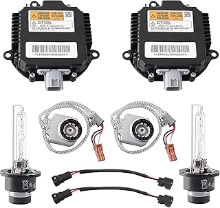 2X Headlight Ballast with Igniter &amp; D2S Bulb for Infiniti G35 G37 FX45 JX35 | For Nissan Maxima Murano Rogue 350Z Headlight Bulb Replaces NZMNS111LAN 28474-8991A 28474-89907 HID Xenon Headlight Ballast