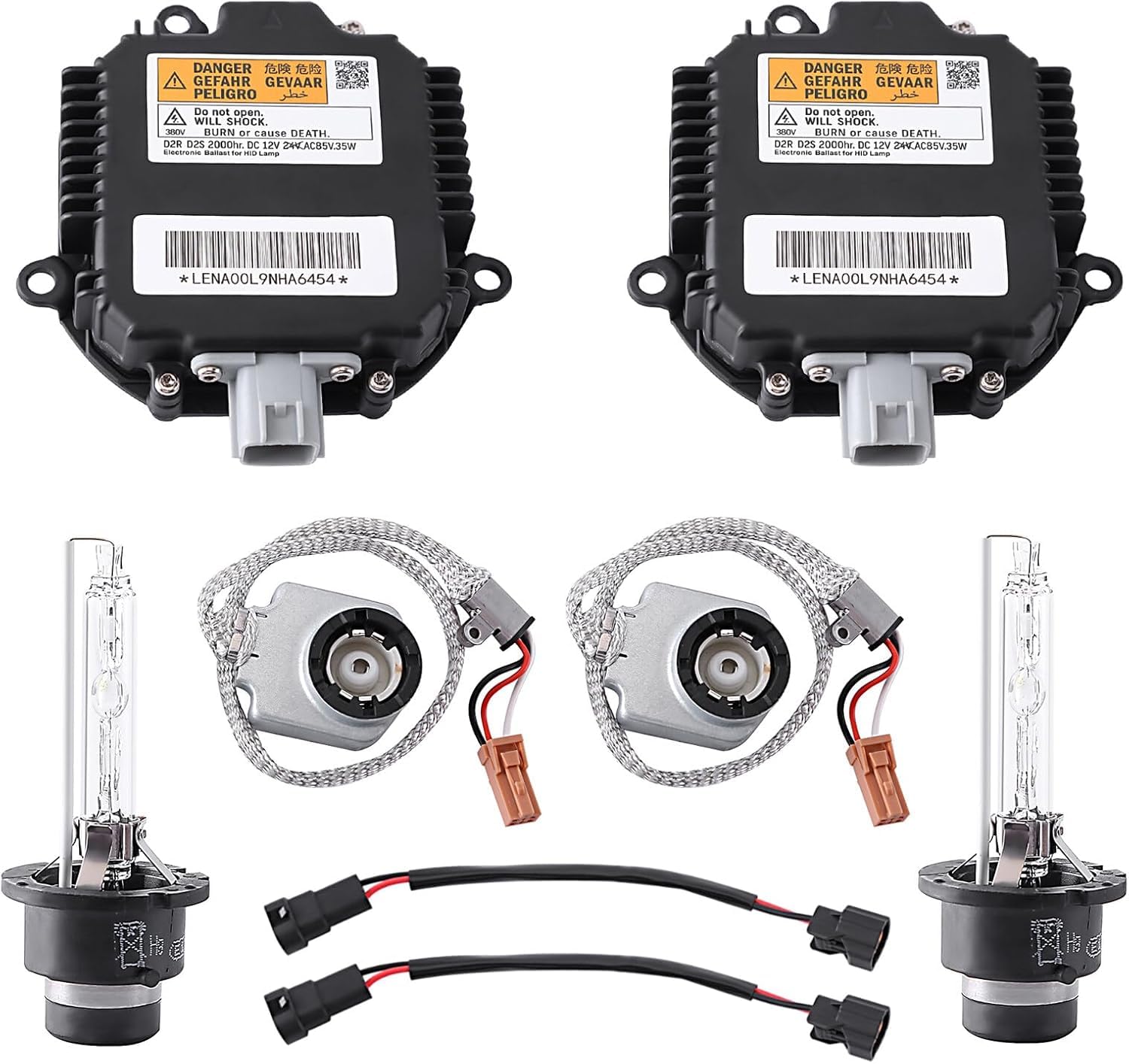 2X Headlight Ballast with Igniter & D2S Bulb for Infiniti G35 G37 FX45 JX35 | Fo