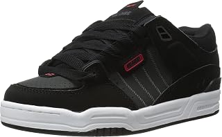 Globe Mens Fusion Skate Shoes, Black/Night/Red, 8 M US