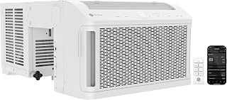 GE Profile ClearView Inverter Window Air Conditioner Unit, 10,300 BTU, U-Shaped Adjustable Depth, Energy Efficient Cooling up to 450 sq ft., Ultra Quiet, White (Renewed)