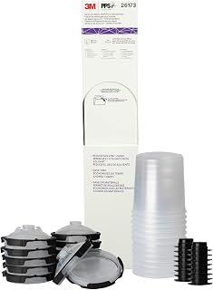 3M PPS 2.0 Paint Spray Gun System Refill Kit with Lids and Liners, 26173 | 22 oz; Standard, 200-Micron Filter; 12 Disposable Lids and Liners; 16 Sealing Plugs;Use for Cars; Furniture; Home and more