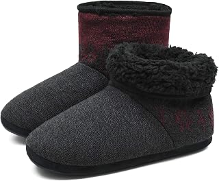 COFACE Men's High Quality Niche Slippers Winter Warm Non-Slip Lined Shoes for Indoor/Outdoor