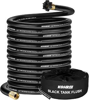 Kohree 50フィート RVブラックウォーターホース キャンピングカー用下水道ホース
