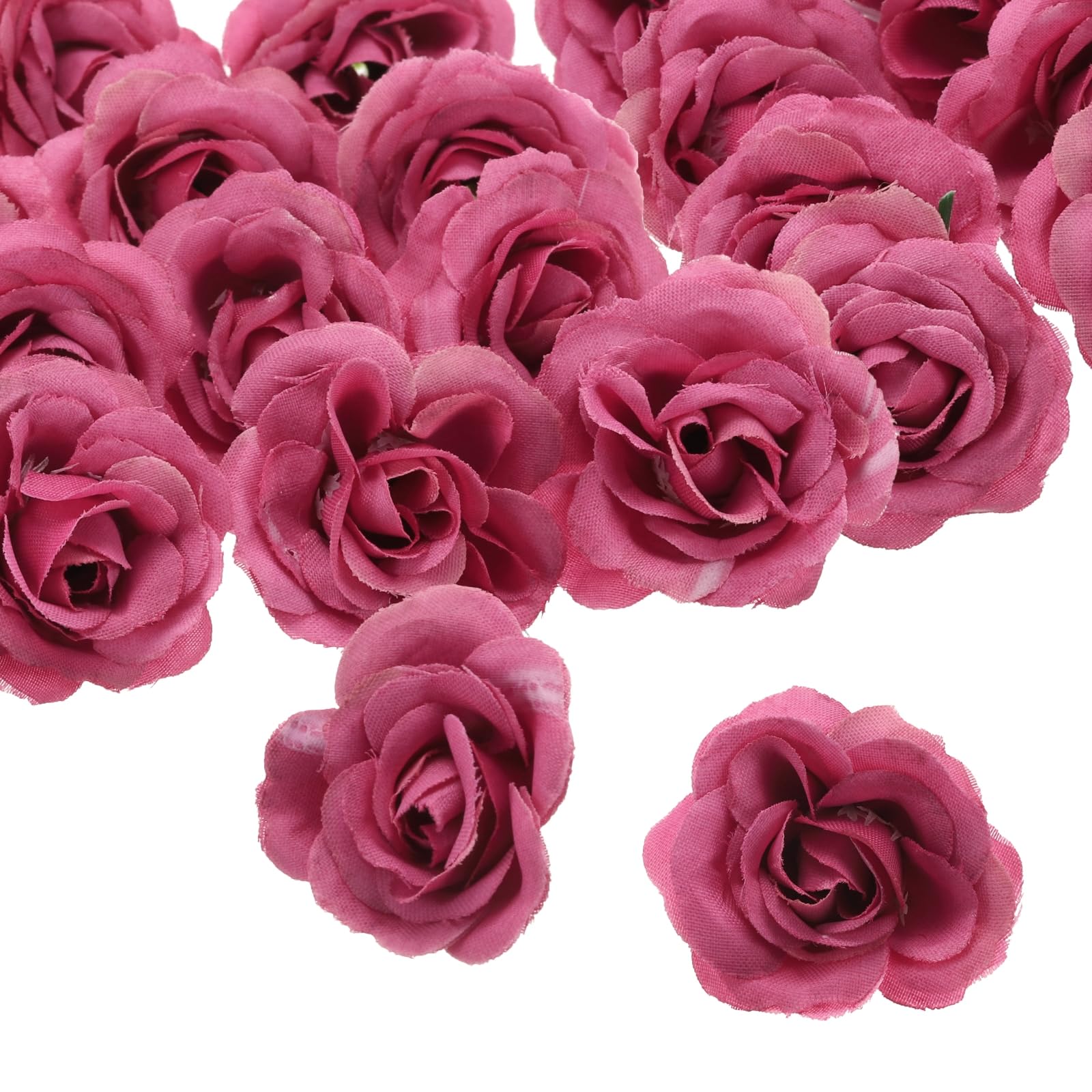 50pcs Artificial Rose Heads 3cm Silk Mini Rose Heads Artificial Rose Heads for D