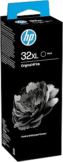 HP 32XL Black Original Ink Bottle, High Yield | Compatible with HP Smart Tank 300, 400, 500, 600, 5100, 7000, 7300, 7600, yield 6000 pages (1VV24AE)