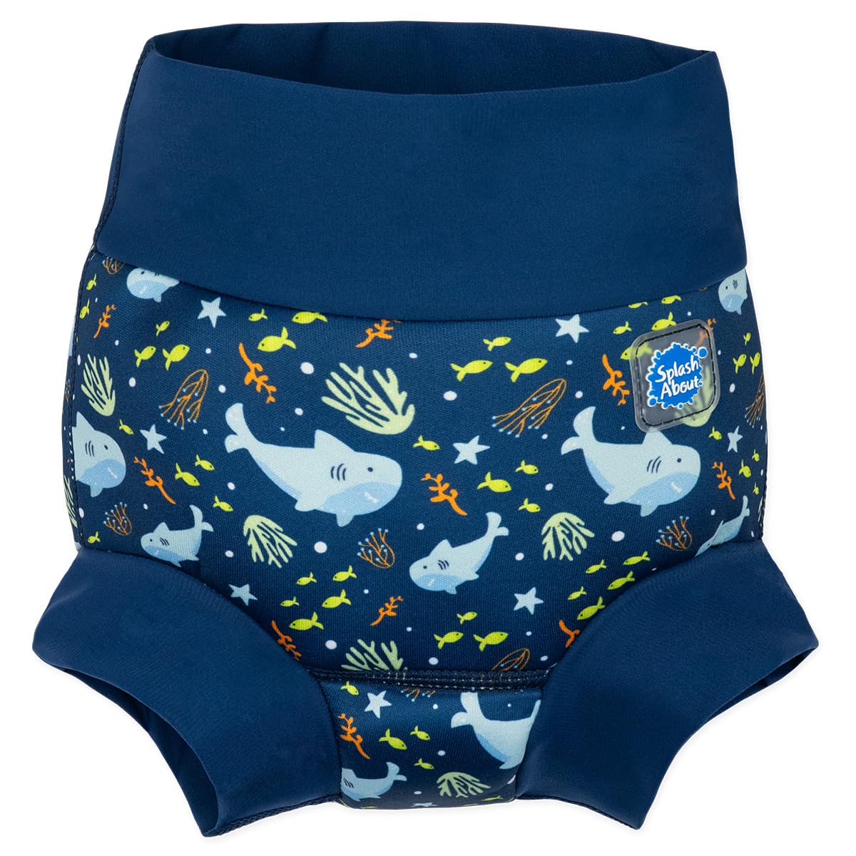 Splash About Happy Nappy Swim Diaper, Shark Reef, 2-3 Years