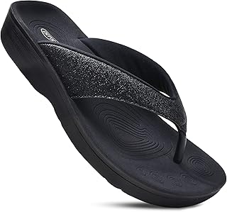 AEROTHOTIC Original Orthotic Comfort Thong Style Flip Flops Sandals with Arch for Comfortable Walking