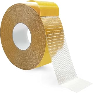 Heavy Duty Fabric Double Sided Tape, Multifunctional Double Sided Tape, 40mm Wide x 10m Long, High Adhesion, Strong Double Sided Tape, 1 Roll