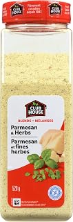 Club House Parmesan & Herbs One Step Seasoning, Gluten-Free, Blend Of Parmesan And Romano Cheeses Enhanced By Italian Herbs Such As Bay, Basil And Oregano, Perfect Over Pasta, 520G